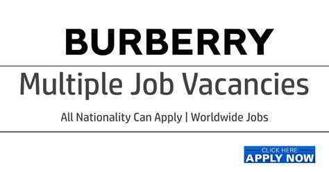 burberry vacancies london|burberry work experience.